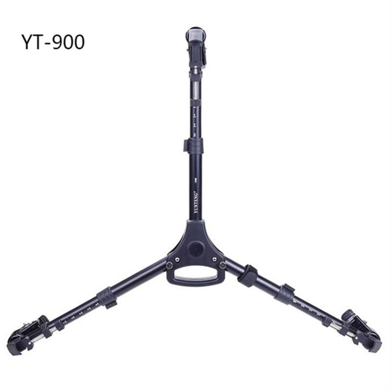 Yunteng YT-900 Dolly Tripé Profissional com 3 Rodas e Bolsa Portátil