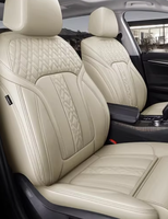 Housse de siège de voiture en cuir sur mesure, ensemble complet de 5 pièces, universelle pour Civic Golf Passat CC Bora Polo Accord