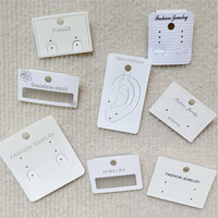 Cartes de présentation de bijoux personnalisées, inserts pour boîtes d'emballage en papier écologique
