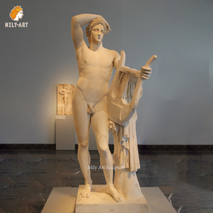 Statue d'<span class=keywords><strong>Apollon</strong></span> en marbre blanc grandeur nature personnalisée <span class=keywords><strong>Sculpture</strong></span> <span class=keywords><strong>grecque</strong></span> classique en pierre pour parc - Product Image 4