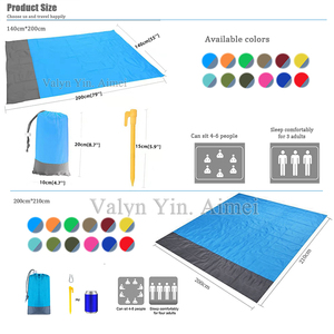 Couverture <span class=keywords><strong>de</strong></span> <span class=keywords><strong>plage</strong></span> <span class=keywords><strong>de</strong></span> camping en polyester imperméable et imperméable, accessoires <span class=keywords><strong>de</strong></span> <span class=keywords><strong>plage</strong></span> pliables, tapis <span class=keywords><strong>de</strong></span> <span class=keywords><strong>plage</strong></span> <span class=keywords><strong>de</strong></span> pique-nique - Product Image 3