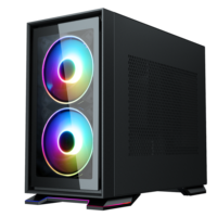 Gabinete para Computadora de Juego SAMA Mini ITX, USB 3.0, Franja ARGB, Cristal Templado, Gabinete para PC de Escritorio