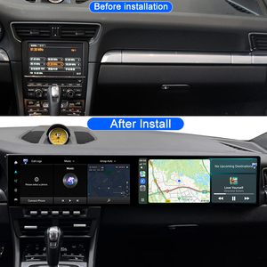 STWEI pour Porsche 911 Double écran 2012-2018 Double écran 24,6 pouces Android 14 Autoradio Lecteur multimédia vidéo CarPlay GPS - Product Image 2
