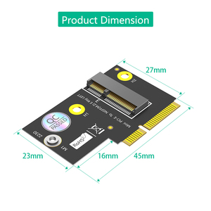 Phiên Bản Mới Nhất M.2 NGFF Phím <span class=keywords><strong>E</strong></span> Để Một Nửa Kích Thước <span class=keywords><strong>Mini</strong></span> <span class=keywords><strong>PCI</strong></span>-<span class=keywords><strong>E</strong></span> Adapter Cho WiFi6 AX200, 9260, 8265 ,8260 ,7265 Thẻ Và Y510P Mô Hình - Product Image 3