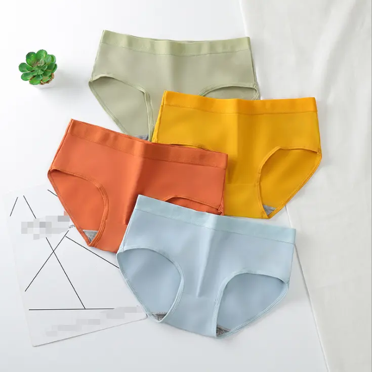 06 Women's Cotton Panties 3pcs Soft Striped Women Underpants Solid Briefs Sexy Female Lingerie M-xl Comfortable Underwear