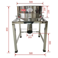 Machine de tamisage vibratoire en acier inoxydable pour poudres, farine, carbonate de calcium, poudre métallique, tamiseur vibrant, séparateur circulaire