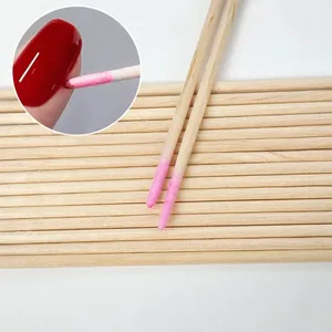 400 bâtonnets en bois d'oranger roses à double tête de 7 cm pour repousser et enlever les cuticules, outil de nettoyage pour strass et maquillage des ongles - Product Image 3