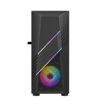 Boîtier d'ordinateur AntarcChill, nouveau design, boîtier de PC de jeu ATX, USB3.0 Type C IO, boîtier de jeu pour ordinateur avec ventilateur de refroidissement RGB