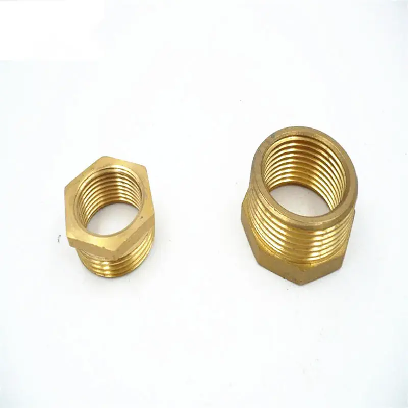 Brass Pipe Fitting 1 NPT Male to 3/4 NPT Female Reducer Face Bushing