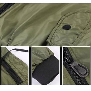New Fashion <strong>Men</strong> Autumn Winter Lapel Stand Collar Solid Zipper Outdoor Plus Size Thicken Casual Tops Coat <strong>Flying</strong> <strong>Jacket</strong> - Product Image 6