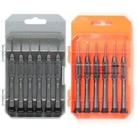 Set Obeng Presisi 6-in-1, Obeng Perbaikan Kacamata & Jam Tangan, Alat Pembongkaran, Obeng Jam Tangan Phillips