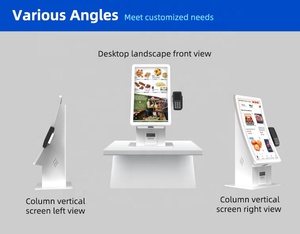 Diseño de Kiosco Gratuito, Kiosco de Autoservicio de Escritorio de 23.6'', Cámara de Reconocimiento Facial, Sistema POS Portátil de Pago, Punto de Venta para Supermercado - Product Image 6