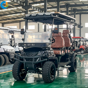 Voiturette de <span class=keywords><strong>golf</strong></span> électrique tout-terrain 6 places 48V en acier pour visites touristiques, véhicule porteur pour aéroport - Product Image 4