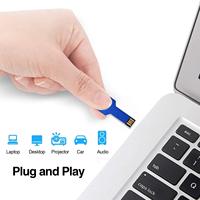 Venta al por Mayor de Memorias USB con Forma de Llave Metálica de 8Gb 16Gb 32Gb para Sublimación, Pendrive, Disco de Memoria USB 2.0