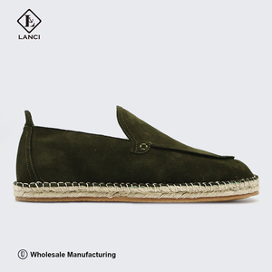 Fabricants de chaussures personnalisées LANCI, mocassins de créateurs, espadrilles, chaussures personnalisées à semelle en jute, espadrilles en daim pour hommes, espadrilles à enfiler - Product Image 3