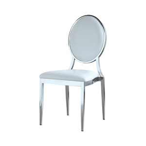 Stackable <b>Chair</b> in Aluminum Champagne for Events Weddings Hotels Made From Durable Metal - Product Image 2