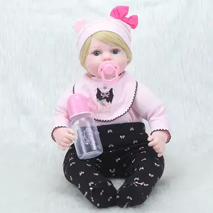 Lifereborn wholesale toys 55cm lifelike doll head with short hair cute toy baby doll silicone children's toy lol doll
