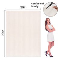 Rouleau de tissu de touffetage primaire avec lignes marquées rouleau de tissu de support de touffetage de tissu de moine pour pistolet de touffetage de poinçon de tapis de bricolage