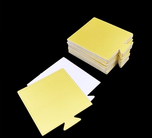 Bán buôn Chic bánh hiển thị căn cứ mini hình chữ nhật mini bánh bảng tam giác Mousse dưới Matt cho cupcakes bánh cơ sở cho các bên - Product Image 3