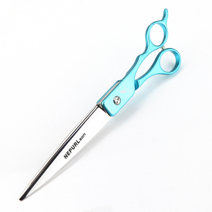 Forbici Professionali da 7,5 Pollici BG 01 con Manico in Alluminio, Nuovo Design alla Moda per Bellezza e Barbiere, Forbici Piatte HS-357 - Product Image 5