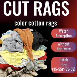 Vente chaude usine : Chiffons de coton industriels pour la découpe de <span class=keywords><strong>v</strong></span>êtements usagés, chiffons de t-shirts de couleur foncée, Trapos Industriales - Product Image 5