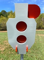 Cible de tir réactive IDPA en acier AR500 personnalisée, torse blindé en acier de 3/8 po d'épaisseur