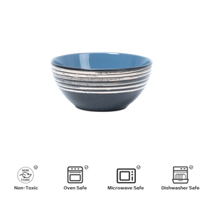 ชุดจานเซรามิกแบบเรียบง่ายรักษ์โลก 48 ชิ้น ชุดจานลายนูนสีสันสดใส เหมาะสำหรับร้านอาหาร และเป็นของขวัญที่สมบูรณ์แบบ - Product Image 5