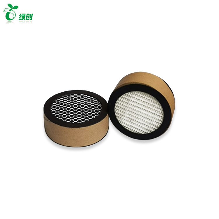 Circular Paper Frame HEPA Columnar Activated Carbon Particle Mini air Filter