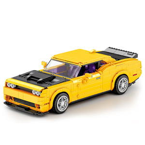 Reobrix 11030 Supercar Hellcat <b>Building</b> Block <b>Model</b> 800+ Pieces for Boys Age 8-13 Racing Toy Gift - Product Image 1