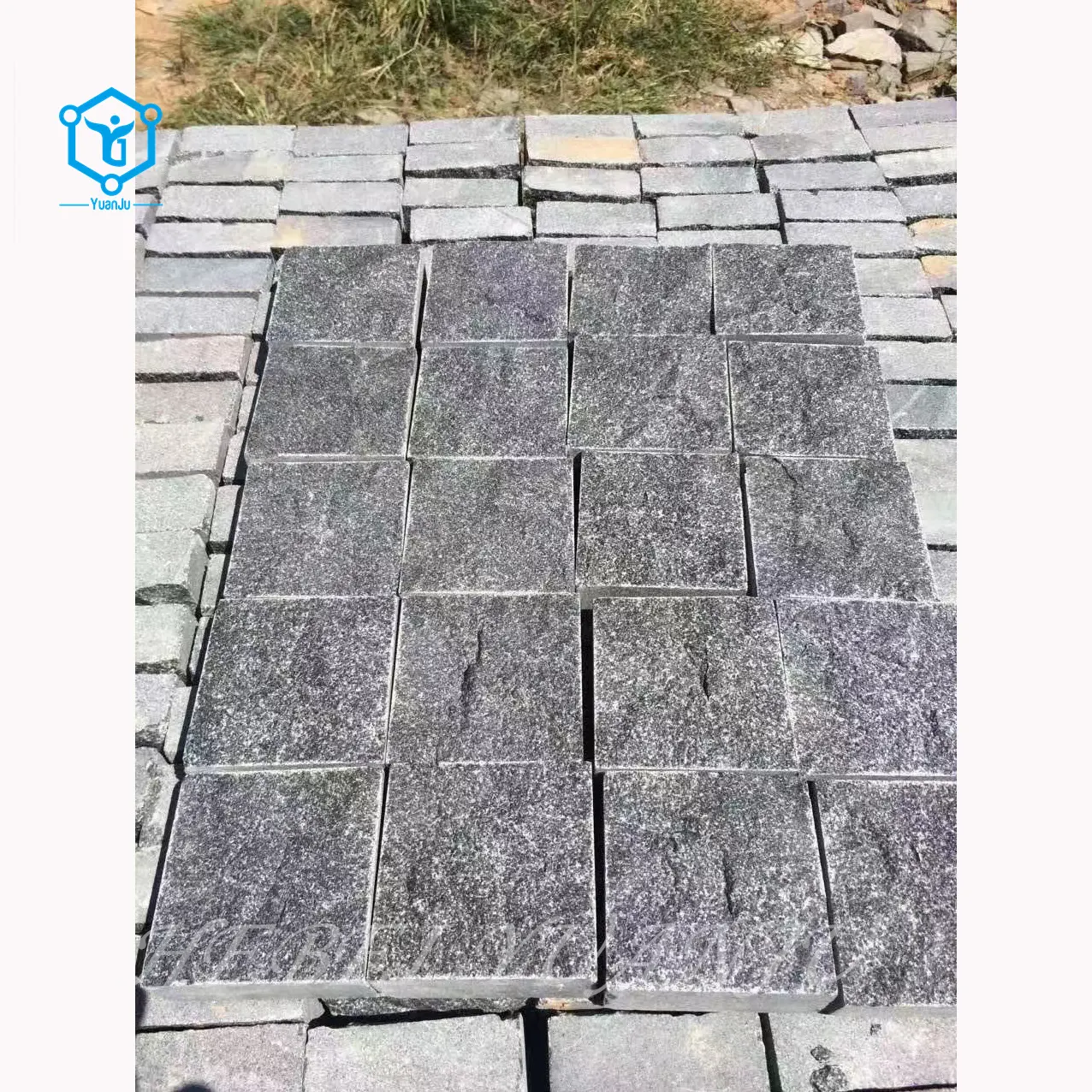 Tự nhiên đen Slate đá lát Gạch Mosaic lát đá