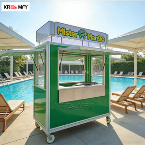 Carro de Comida Remolcable de Fibra de Vidrio y Aluminio para Venta de Palomitas, Smoothies, Dulces, Hielo Raspado, Hot Dogs y Comida Rápida - Product Image 2