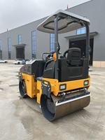 3 tonnes de nouveau type de petite machine de compactage-type de marche à double bol-roues de petite machine de compactage de route de style chinois