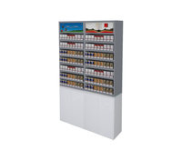 Étagères de supermarché légères et robustes caisse enregistreuse Cigarette armoire à vin présentoir pour utilisation en magasin en métal
