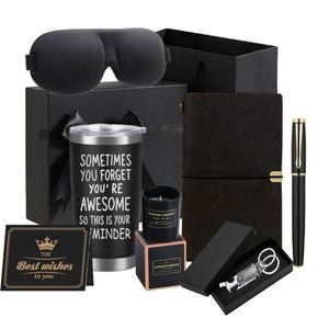Set de Regalo para el Día Internacional del Hombre 2025, Vaso Negro de 20 oz, Cuaderno y Bolígrafo, Set de Regalo para el Día del Padre, Cumpleaños de Hombres - Product Image 1