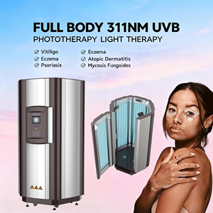 Photothérapie UV Kernel KN-4001 40 lampes – Meilleures solutions de photothérapie clinique à domicile pour le corps entier (psoriasis, eczéma, vitiligo) - Product Image 1
