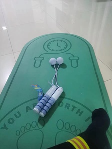 Alfombrilla de Ejercicio para Saltar con Cuerda, Alfombrilla Antideslizante y Silenciosa de 6mm/8mm de Grosor, Alfombrillas de Yoga Ovaladas - Product Image 6