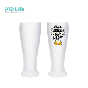 PYD Life Sublimation Blanks Kids Water Bottle Matte White Powder Coating 12 oz Straight Skinny Tumbler Sippy Up Cup with Pop Black Lid for Tumbler