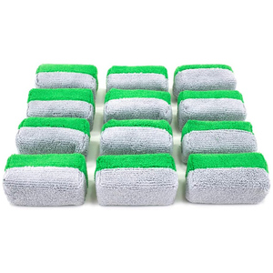 Esponjas Aplicadoras de Microfibra para Lavado de Autos con Barrera de Plástico, Diseño Cuadrado de Alta Absorción para Limpieza Profunda - Product Image 1