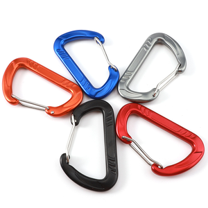 Mousqueton en aluminium durable 5KN EH1304U pour l'industrie générale et le camping, avec logo personnalisable, anodisé en usine, à verrouillage par câble - Product Image 6