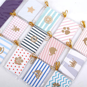 Paquete de 96 tarjetas de felicitación estampadas en oro con hilo para tienda de flores, panadería, regalos, Tarjeta de bendición de cumpleaños - Product Image 2