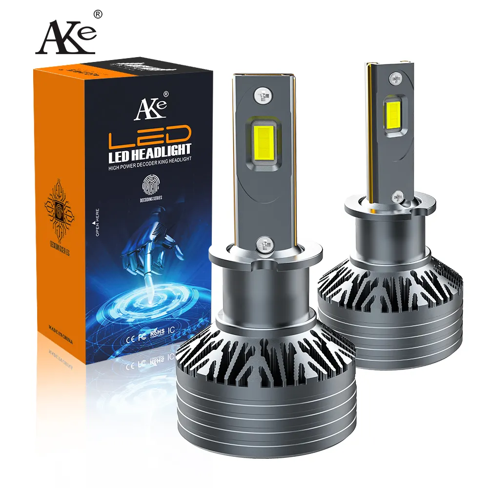 AKE T2 100W h3 ampoule led 6000K 10000Lm luces led autos faro led h1 h4 h7 h11 hb3 9005 hb4 9006 9012 hir2 phares led pour voiture