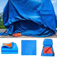Bâche en PE imperméable en gros pour le stockage de matériaux de construction et la couverture de toiture temporaire