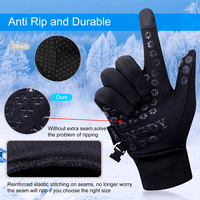 Gants de cyclisme d'hiver personnalisés, gants de course, résistants à l'usure, compatibles avec les écrans tactiles, antidérapants, coupe-vent pour l'extérieur