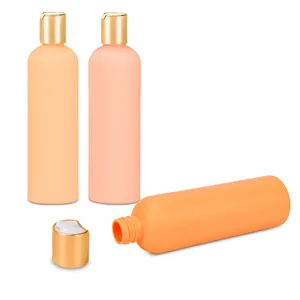 250ml HDPE fabrika toptan kumlama plastik kozmetik şampuan losyon reaktif şişe boş şampuan