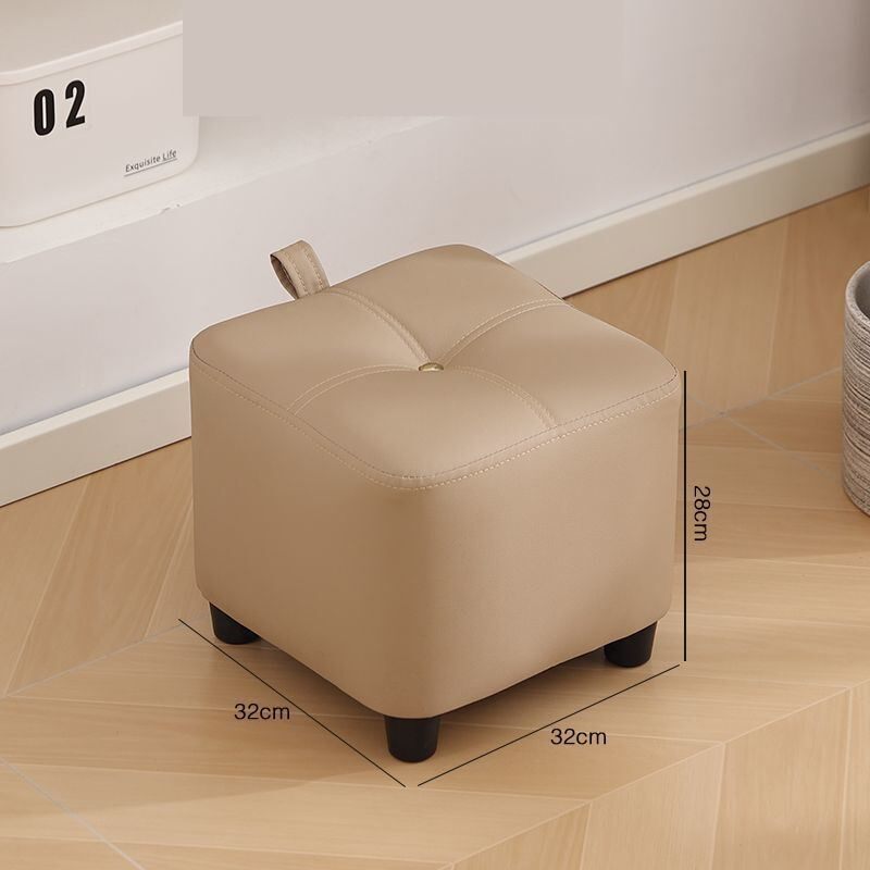 [Marrón claro] -Taburete para uñas con burbujas sin almacenamiento-Altura 28 cm-K27