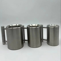 HALA-HM1 6/8/10kg Offre Spéciale acier inoxydable haltère tasses argent sport eau tasse Fitness entraînement bras force lourde