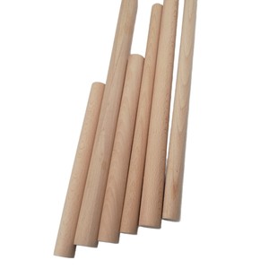Varillas Redondas de Pino de 19 mm, Varillas de Madera Ligeras, Postes de Soporte para Tiendas de Campaña, Accesorios para Juguetes DIY, Color Madera Natural - Product Image 4