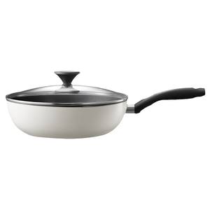 Sartén Antiadherente Midea de 28 cm, Redonda, Blanca, con Tapa, para Estufas de Inducción y de Gas - Product Image 5