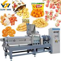 Ligne de production automatique de machines à remplir les snacks, extrudeuse de céréales soufflées pour snacks au blé, ligne de fabrication de snacks soufflés au maïs