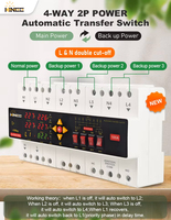 Interruptor de Transferencia Automática Kinee 100A de 3 Vías con Protección Contra Sobretensión, Baja Tensión y Sobrecorriente, con Dos Años de Garantía